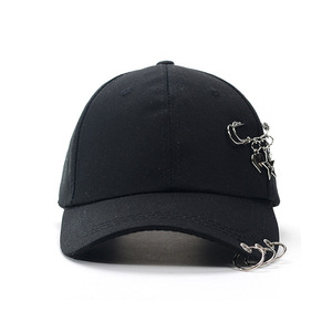 Nueva Gorra de Béisbol de Moda con Anillo de Hierro y Decoración de Pin, Ajustable, para Hombre y Mujer - Product Image 3