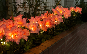 Golden Phoenix Orchid LED Solar lampe IP65 Road-Applica ble Outdoor Villa Courtyard Garden Dekorative Blumen simulations leuchten - Product Image 4