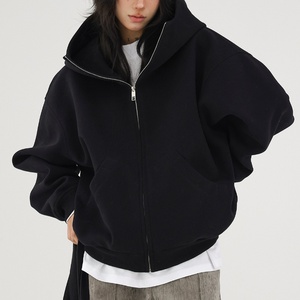 Produttore personalizzato autunno e inverno stile retrò americano alta senso della Silhouette <span class=keywords><strong>Cardigan</strong></span> <span class=keywords><strong>donna</strong></span> giacca maglione <span class=keywords><strong>con</strong></span> <span class=keywords><strong>cappuccio</strong></span> - Product Image 4