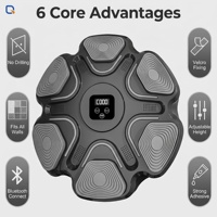 Machine de boxe intelligente en PVC durable avec son dynamique, cible de réaction murale pour l'entraînement de la vitesse et de l'agilité des hommes et des enfants