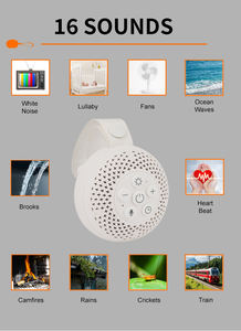 Máquina de Sonidos para Dormir para Bebés con 16 Sonidos, Luz Nocturna Ajustable y Temporizador, Fácil de Colgar, Máquina de Sonido Blanco para Dormir - Product Image 2