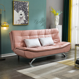 Sofá Cama <span class=keywords><strong>de</strong></span> Cuero Moderno para Sala <span class=keywords><strong>de</strong></span> Estar, Estructura <span class=keywords><strong>de</strong></span> Madera, Color Personalizado, para Apartamento <span class=keywords><strong>de</strong></span> <span class=keywords><strong>Alquiler</strong></span>, Doble Uso, Plegable para Tres Personas - Product Image 5