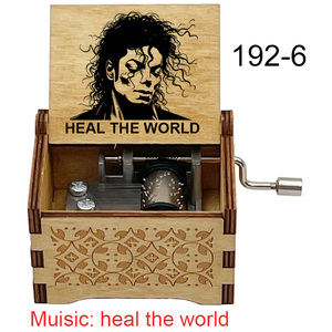 Caja de Música de Madera con Manivela, Canta Canciones Famosas, 18 Notas, Recuerdo Especial para Familiares, Regalos de Navidad - Product Image 4