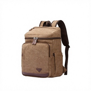 For Latest Fashion Men's <b>Backpacks</b> Vintage High Capacity <b>Canvas</b> Polyester Sublimation Printing Zipper Arcuate Shoulder - Product Image 1