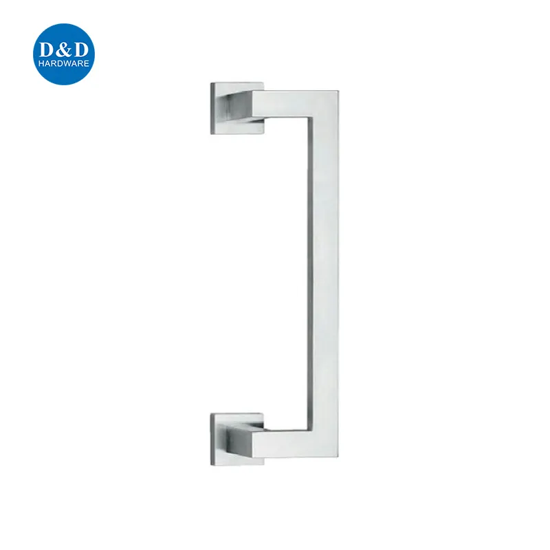 Square One Side Stainless Steel Pull and Push Door Handle for Office Glass Door