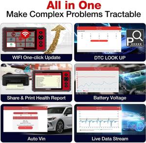 2024 más nuevo LAUNCH X431 CRP909E Sistema completo herramienta de diagnóstico de coche Airbag SAS TPMS EPB IMMO 28 función de reinicio Actualización de <span class=keywords><strong>crp429c</strong></span> - Product Image 4