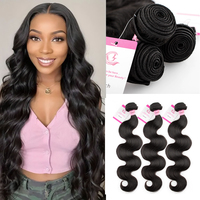 CLJhair-Lot de 3 mèches de cheveux brésiliens Remy ondulés, de taille 11A, taille 18 20 22, avec cintre permanent, meilleur prix