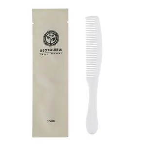 Hotel Comb Disposable White Plastic Hair Comb for Hotel Travel Home