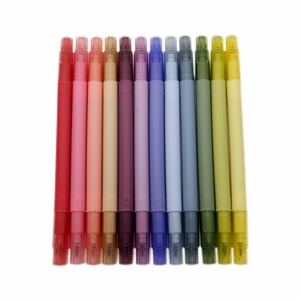 Ensemble de 12 surligneurs fluorescents à double pointe H-TONE, magnifiques surligneurs parfumés aux fleurs, pastel, pour <span class=keywords><strong>dessin</strong></span> artistique <span class=keywords><strong>kawaii</strong></span>, gribouillage - Product Image 2