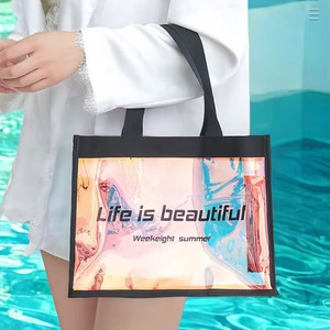 2021 zoras tùy chỉnh PVC Du Lịch tổ chức cô gái Tote Túi bãi biển mùa hè mua sắm túi - Product Image 1