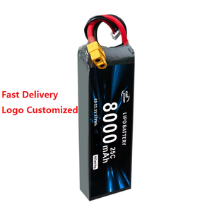 ชุดแบตเตอรี่ลิเธียม8000mAh ชาร์จไฟได้3S 11.1V 60C 40C แบตเตอรี่ลิเธียมสำหรับรถยนต์ RC และโดรน - Product Image 3