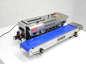 Selladora Horizontal Portátil KUNBA FRQM-980CD, Selladora <span class=keywords><strong>de</strong></span> Banda Continua, Máquina <span class=keywords><strong>de</strong></span> Sellado y Llenado con Nitrógeno para Alimentos - Product Image 2