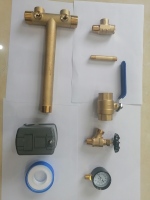 Kit de Instalación de Conexión en T para Tanque de Pozo de Agua con Conexión en T de 1\" x 11\" con Grifos Delanteros Dobles