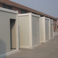 Conteneur de toilette et de salle de bain Conteneur de maison pliante Salle de bain avec toilettes portables Conteneur de toilette préfabriqué Wc
