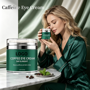 Crema Contorno de Ojos Personalizada China de 55ml con Niacinamida Iluminadora Temporal, GHK, SNAP-8 y Doble Péptidos de Cafeína - Product Image 1