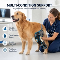 Zweiachsige ROM-Gelenkbandage für Hunde – ACL-Verletzungsunterstützung, postoperative Rehabilitation, Anti-Leck-Schutz für Hunde aller Größen
