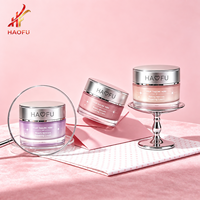 Pot en plastique vide de 15g de style luxueux avec couvercle pour vernis à ongles, beurre corporel et capillaire, film scellant, emballage de pot à crème