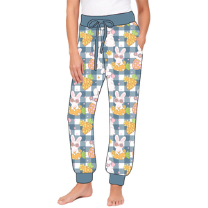 Pantalones de jogging suaves de cintura alta, largos, impermeables, con estampado personalizado, para bebés niñas, 100% tejido, venta al por mayor - Product Image 2