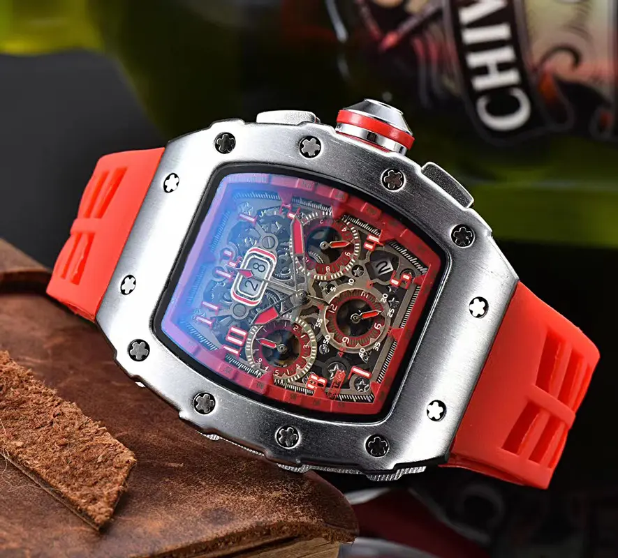 Crystal Complication RM Watch Sale Automatic Mechanical RM 5A Watches Carbon Fiber Hollow Out Hand