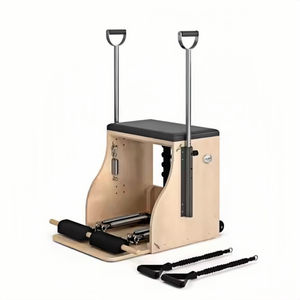 Silla de Pilates con Pedal Dividido para Estudio y Uso Personal, Equipo de Alta Calidad, Estabilidad, Construcción Duradera, Antideslizante - Product Image 1
