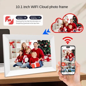 Khung ảnh kỹ thuật số 10.1 inch với Bộ nhớ lớn 32G Wifi màn hình cảm ứng MP3 âm thanh-phát AVI định dạng video vật liệu nhựa - Product Image 1