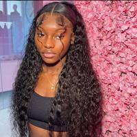 Perruque Lace Front de 40 pouces en Cheveux Brésiliens Vierge Remy, Transparente, Pré-épilée, avec Baby Hair, Sans Colle, Ligne de Cheveux Naturelle, Haute Densité