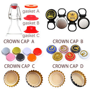 Botella de Vidrio Libre de BPA para Cervezas, Cócteles, Licores, Refrescos, Botella de Vidrio de Sílex para Elaboración Casera de <span class=keywords><strong>Cerveza</strong></span>, Bebidas y Fiestas - Product Image 6