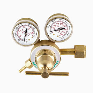 Vannes de réduction de pression oxygène-acétylène tout cuivre CGA540/W21.8 de taille moyenne pour soudage et découpe, pour fournitures de soudure - Product Image 5