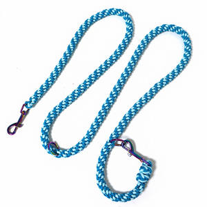 Nuevo Juego de Correa para Perro de Lujo Reforzada 2026, <span class=keywords><strong>Collar</strong></span> para Mascotas Tejido a Mano, Apto para el Entrenamiento de Perros Pequeños, Medianos y Grandes - Product Image 2