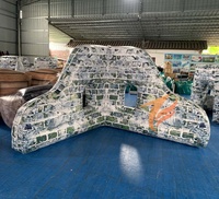 Mur gonflable en PVC pour airsoft, bunker mural
