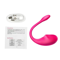 Vibrateur Tadpole à commande par application, forme de petite baleine, 10 modes, stimulateur du point G et du clitoris, rechargeable, silicone rose et violet