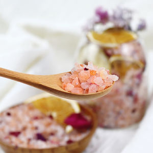 Fabrika doğrudan tedarik ucuz himalaya pembe tuz ticaret gül banyo tuzu aromaterapi - Product Image 5