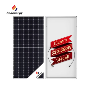 Sodenergy 540W bifacial PERC แผงกระจกด้านหน้าแบบ N-Type ระบบเก็บพลังงานครึ่งเซลล์560W 555W ชุดแผงเซลล์แสงอาทิตย์ราคาดีที่สุด" - Product Image 1