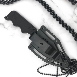 Mini couteau de survie d'extérieur à lame fixe droite, Full TANG, portable, pour camping et chasse, manche G10, DIY OEM, 5Cr15MoV, 53-57HRC - Product Image 5
