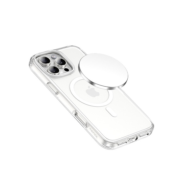 Popular HD Transparent TPU PC Special Luminous Mobile Phone Case for iPhone 16 Pro Max Magnetic Anti-drop Safe Protection Cover