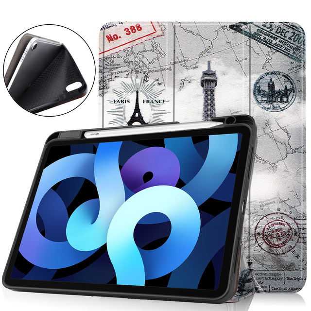 Case for iPad Pro 11inch 4th/3rd Generation Multiple Angles Viewing Folio Stand Cover with Pencil Holder