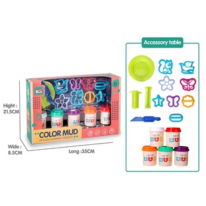 Ensemble de pâte à <span class=keywords><strong>modeler</strong></span> EPT, grande pâte colorée avec accessoires, kit de pâte à <span class=keywords><strong>modeler</strong></span> non toxique pour enfants, jouet créatif de bricolage, cadeau d'anniversaire - Product Image 3
