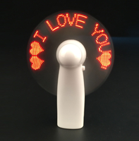 Ventilador LED Personalizado con Mensaje de Texto, Programable por Software, USB, para Celular, Ideal para Regalos Promocionales, Cumpleaños y Fiestas