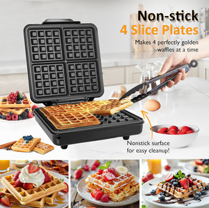 <span class=keywords><strong>Macchina</strong></span> Professionale per <span class=keywords><strong>Waffle</strong></span> Industriale Commerciale Personalizzata Belga a Cono Uovo Bubble 4 Fette Elettrica Mini W001 - Product Image 2