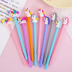 Bolígrafo de Gel para oficina para estudiantes, cabeza de goma suave, portalápices negro neutro, ancho de escritura de 0,5mm, opción de logotipo personalizado promocional, papelería - Product Image 2