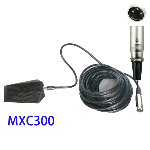 MXC300 On-Table Boundary Condenser Microphone With XLR 3Pin Cardioid Pickup Pattern Phantom Power 8m Cable