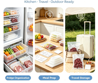 20 sacs réutilisables pour scelleuse sous vide, plats, à fermeture éclair, pour la préparation des repas, les collations, les fruits, les légumes et la congélation, 1,25/4/8,5 L