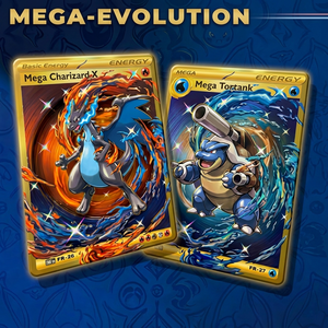 Colección de Tarjetas Coleccionables Pokémon Doradas, Estuches de Exhibición, Personajes de <span class=keywords><strong>Anime</strong></span>, Juego de Mesa, Impresión a Todo Color - Product Image 1