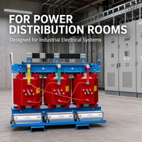 Transformateur triphasé SCB12 à enroulement en cuivre et résine coulée, IEC60076, KVA et tension personnalisés