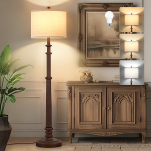 Modern LED Floor <strong>Lamp</strong> Simple Design <strong>Shade</strong> <strong>Tall</strong> <strong>Lamps</strong> for Living Room Bedroom Office Dining Hotel Use E26 Base Traditional Style - Product Image 6
