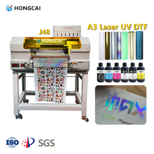 Điều kiện mới 30cm UV LED tự động hai mặt dtf máy in một đầu nóng vàng và bạc đầy màu sắc <span class=keywords><strong>Laser</strong></span> Roll-to-Roll máy - Product Image 1