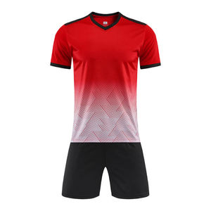 Set pakaian sepak bola kustom Thailand 2425 kaus olahraga kosong seragam sepak bola klub kaus visibilitas tinggi sepak bola - Product Image 5