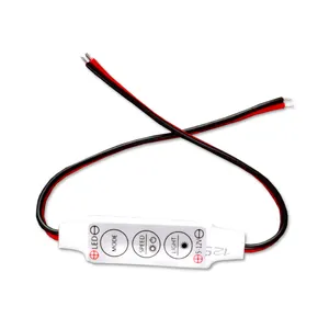 Dc 5V 12V Mini 3key LED Dimmer Mini Led điều khiển với DC nối 12A cho màu duy nhất LED Strip ánh sáng