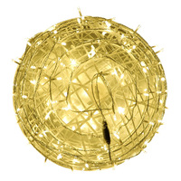 Vente directe d'usine, lumières LED en forme de boule de rotin, lumières suspendues pour l'extérieur, IP66, résistantes à la pluie, lumières pour arbres, commande par bouton, guirlandes lumineuses colorées