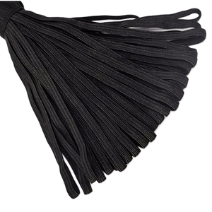 Bande élastique plate tissée jacquard en polyester/nylon personnalisée de 1/4 pouce et 1/8 pouce pour accessoires vestimentaires et textiles de maison - Product Image 3